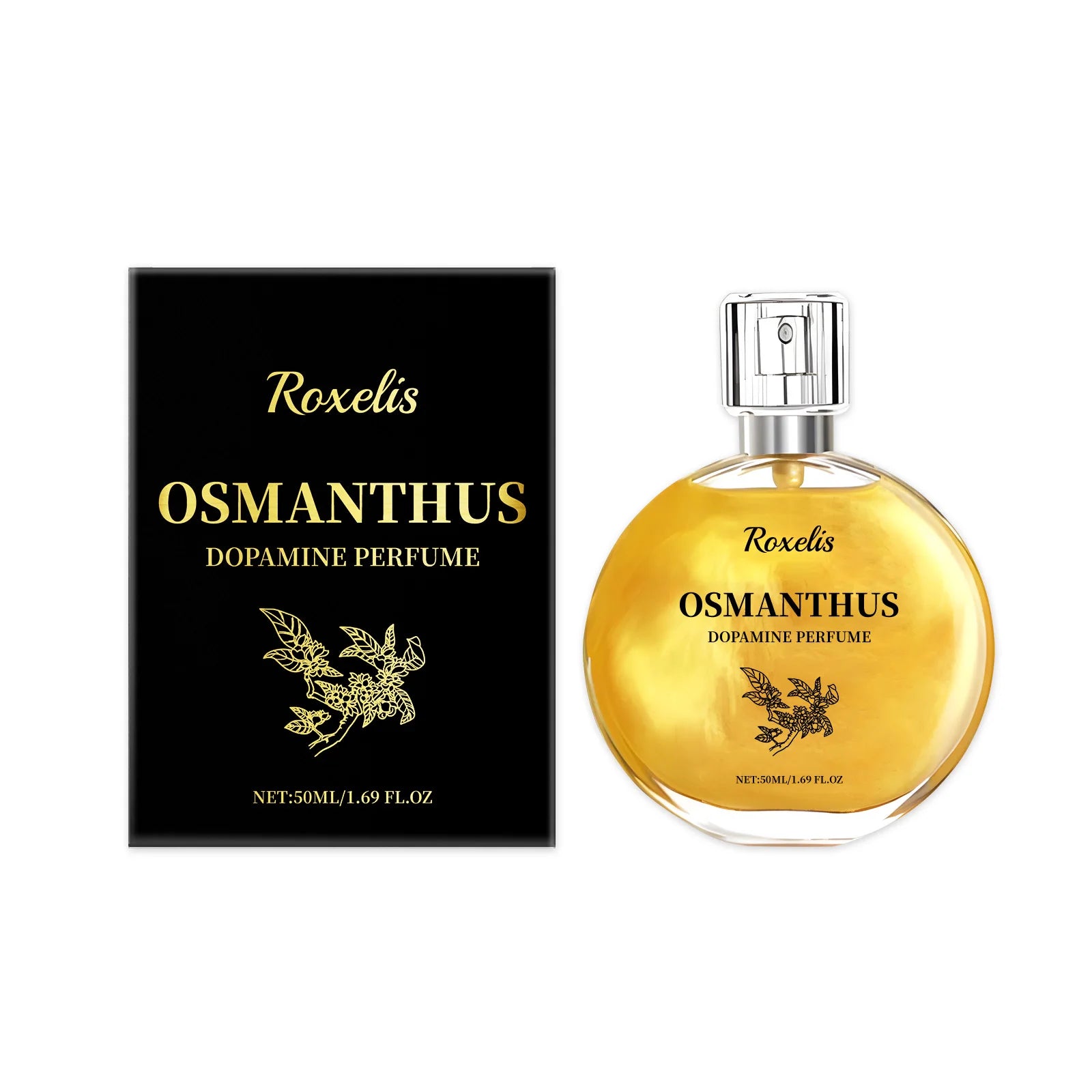 Roxelis Osmanthus Gold Plated Perfume Lasting Fragrance Natural Fresh Moisturizing Charm Lingering Fragrance Fine Perfume Spray