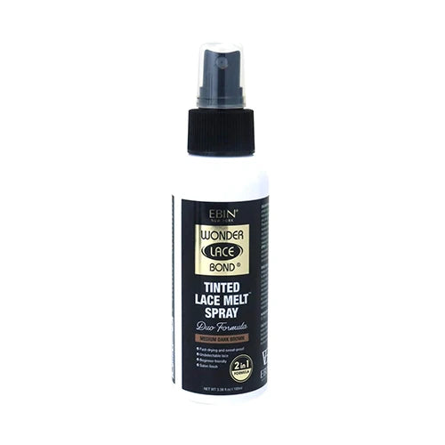 Ebin New York Wonder Lace Bond Tinted Lace Melt Spray 3.38oz/ 100ml - Strong Hold, Natural Tint, Perfect for Invisible Lace