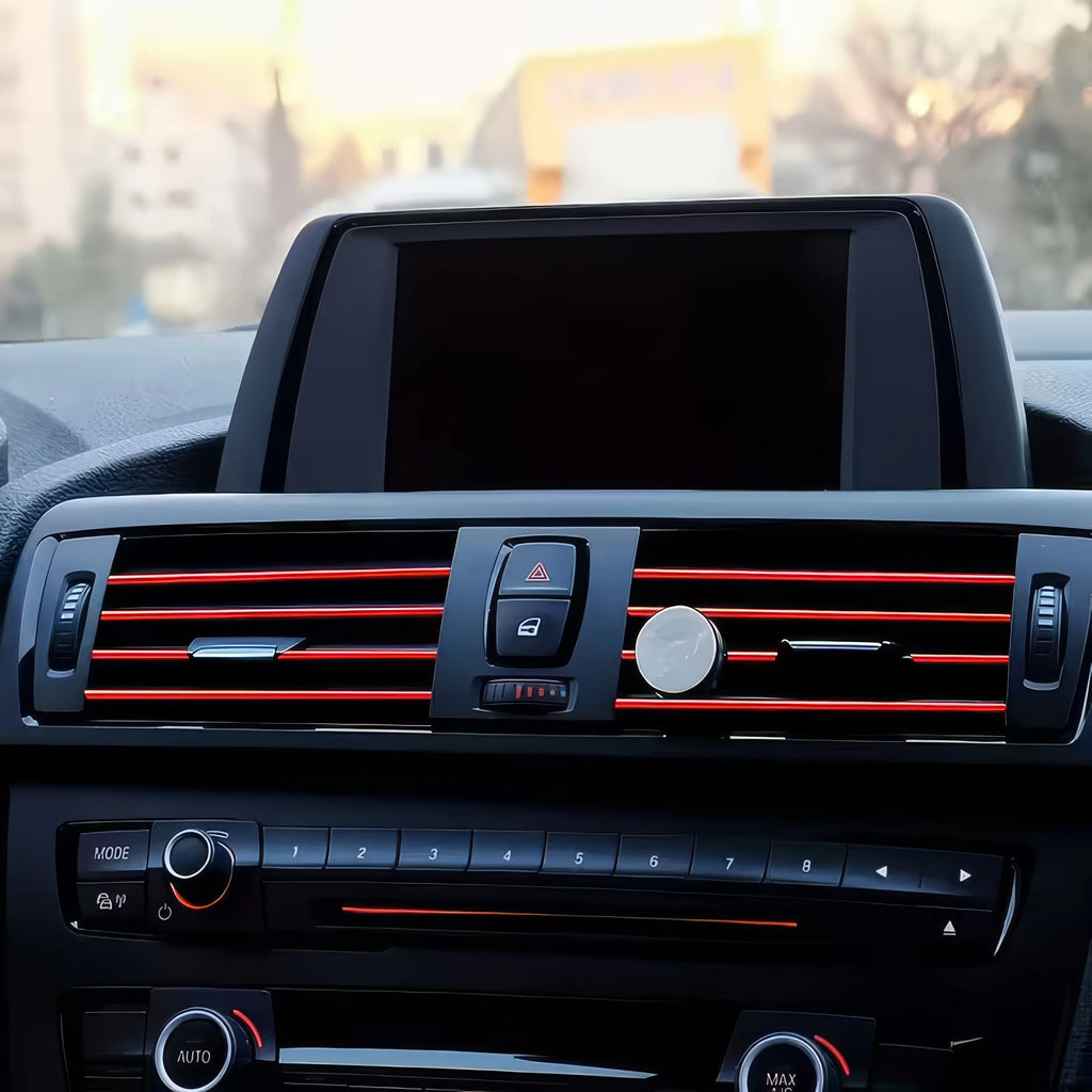 10 Red Decorative Strips, Bendable, Easy To Install, Suitable for Most Car and Truck Air Vents, Interior Decorations