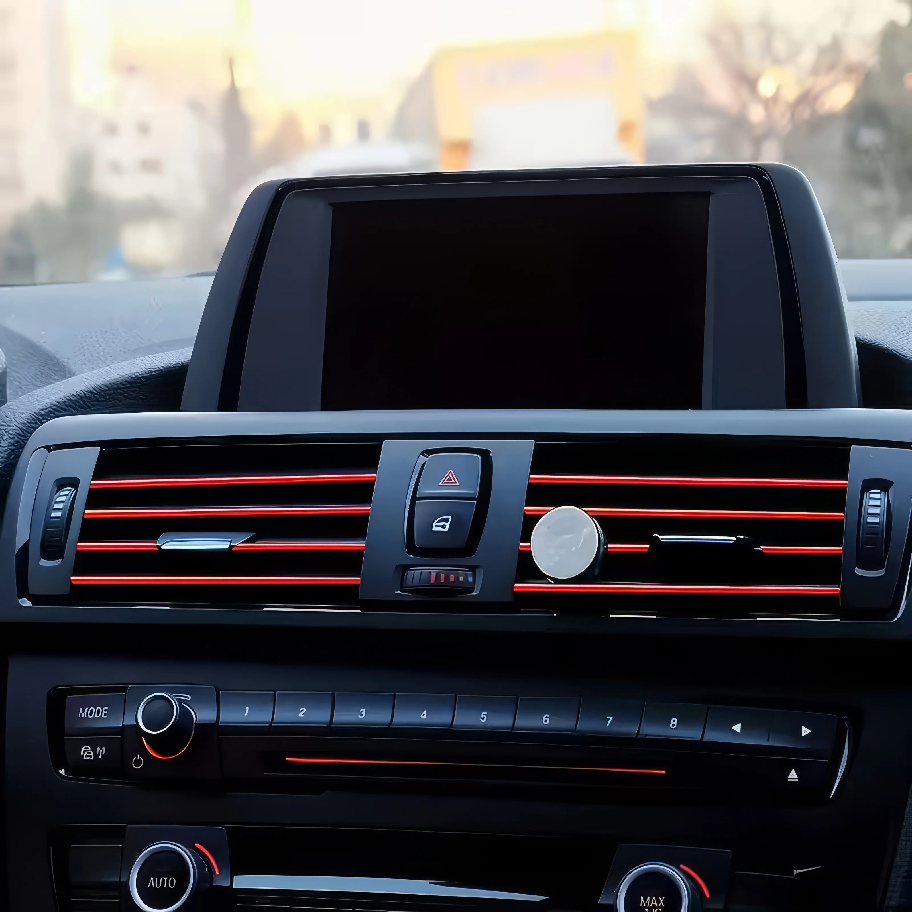 10 Red Decorative Strips, Bendable, Easy To Install, Suitable for Most Car and Truck Air Vents, Interior Decorations