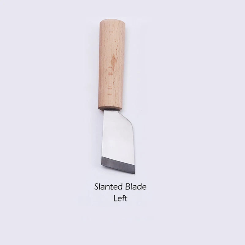 WUTA Professional Leather Craft Cutting Knife DIY Craft Knife Sharping Skiving Tool High Speed Steel Blade Right/Left Handed