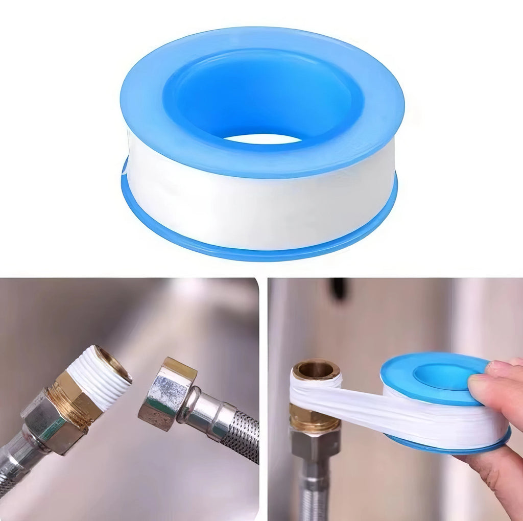 10 Rolls of Blue Sealing Tape, Self-adhesive Waterproof Sealing Tape - Suitable for Water Pipes, Shower Heads, Kitchen Sinks