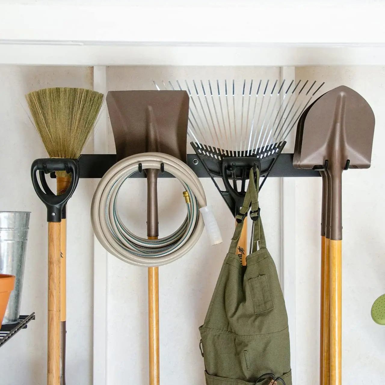 Heavy-Duty Wall-Mounted Tool Hooks – No-Slip Garage & Indoor Storage, Secure, Adjustable & No Assembly Required