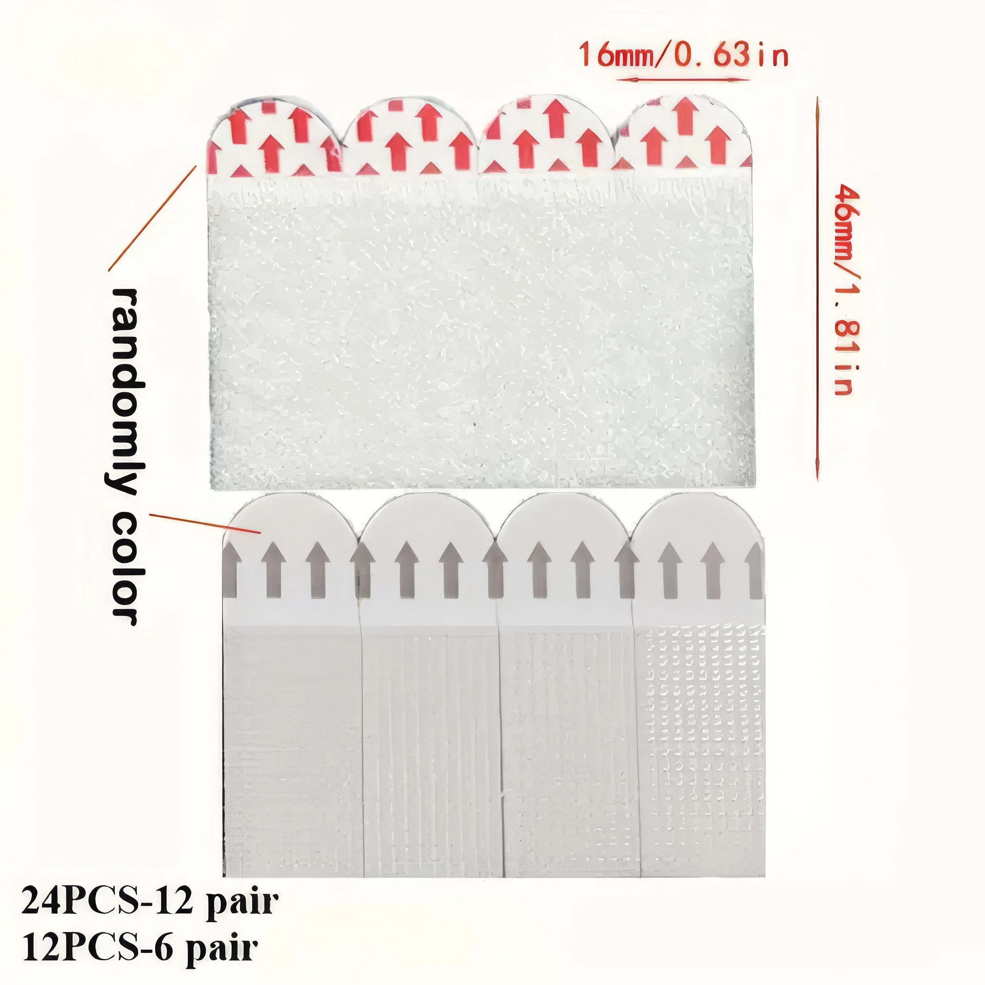 6 Pairs of White Hooks Without Punching, Nail Free Hooks, Suitable for Mirrors, Shelves, Pictures, Poster Hooks