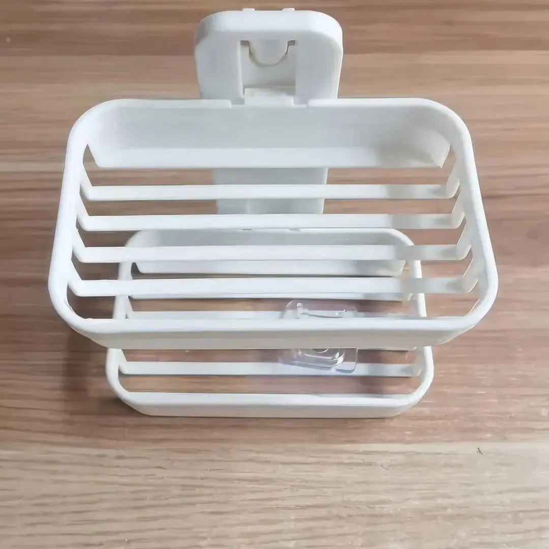 1Set Simple Soap Dish Drain Soap Tray Plastic Rectangular Soap Holder Soap Holder Bathroom Minimalist Soap Storage Rack Bathroom