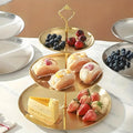 Multi-Layer Stainless Steel Serving Tray, Dessert Cake Fruit Snack Stand for Home, Hotel & Banquet Display