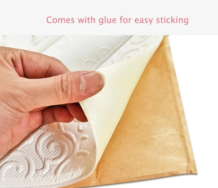 5-20Pcs 35*35cm Ceiling Wallpaper 3D Brick Waterproof Wall Stickers Foam Wall Paper Self-Adhesive Home Decor