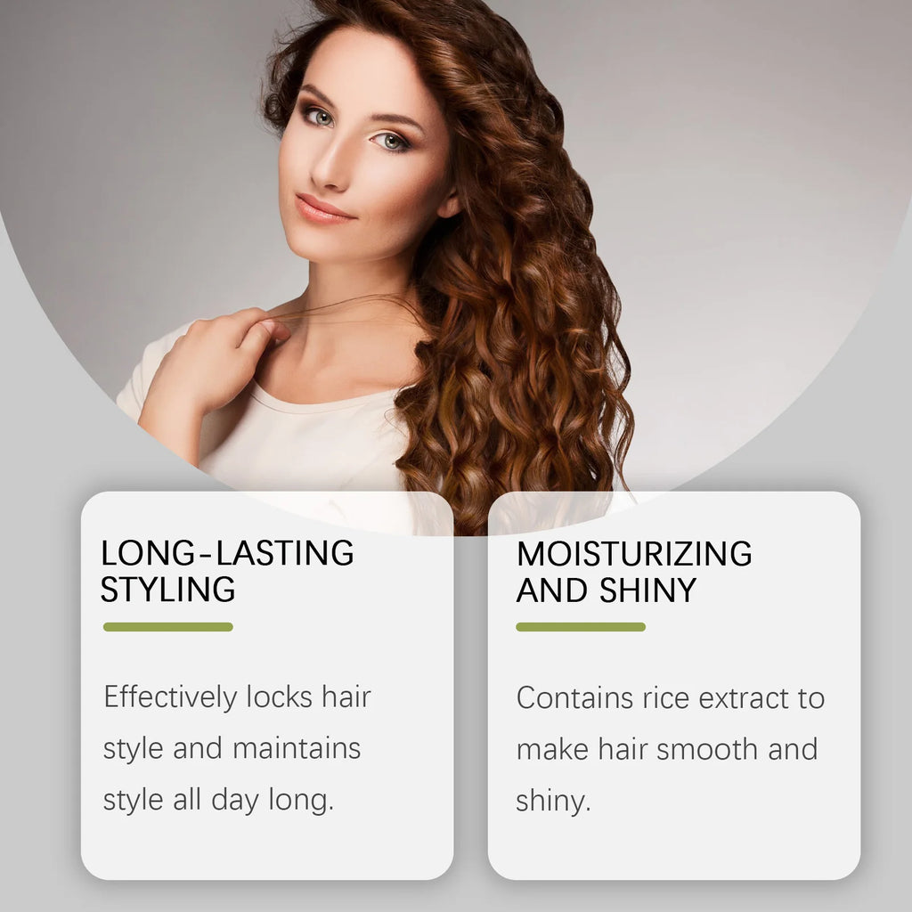 Hoegoa Hair Styling Spray Strong Hold Lasting Effect Nourishing Hair Roots Fresh Scent Increase Hair Luster Hair Styling Spray