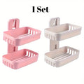 1Set Simple Soap Dish Drain Soap Tray Plastic Rectangular Soap Holder Soap Holder Bathroom Minimalist Soap Storage Rack Bathroom