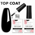 Makartt Gel Top Coat - 2PCS No Wipe Top Coat Gel Nail Polish High Glossy Shine Finish Long Lasting, 10ML Clear Soak Off UV/LED
