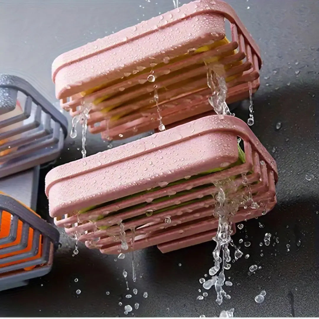 1Set Simple Soap Dish Drain Soap Tray Plastic Rectangular Soap Holder Soap Holder Bathroom Minimalist Soap Storage Rack Bathroom