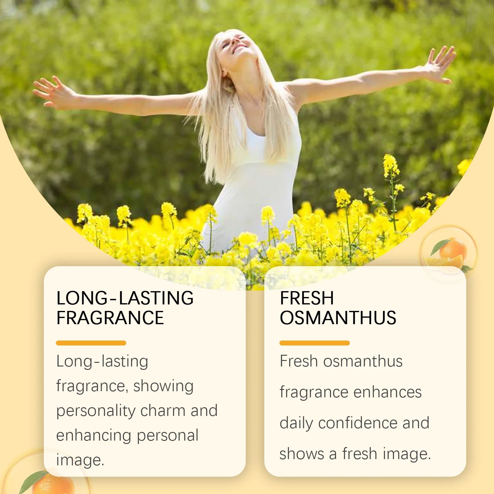 Roxelis Osmanthus Gold Plated Perfume Lasting Fragrance Natural Fresh Moisturizing Charm Lingering Fragrance Fine Perfume Spray