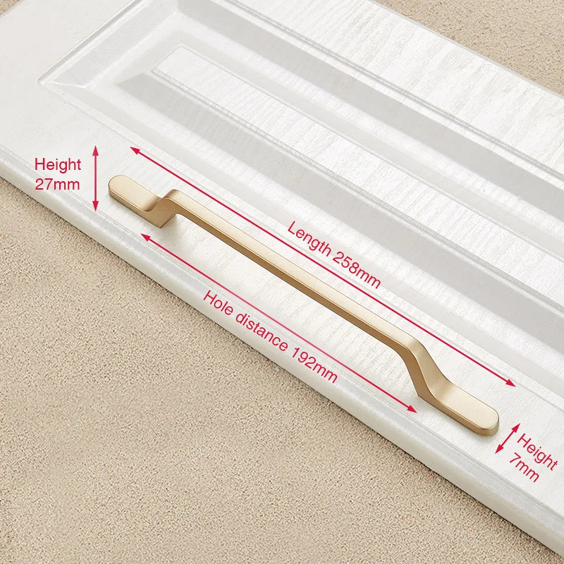 NAIERDI Solid Zinc Alloy Gold Cabinet Handles for Furniture Drawer Knobs Cabinet Pulls Decorative Home Decor Hardware