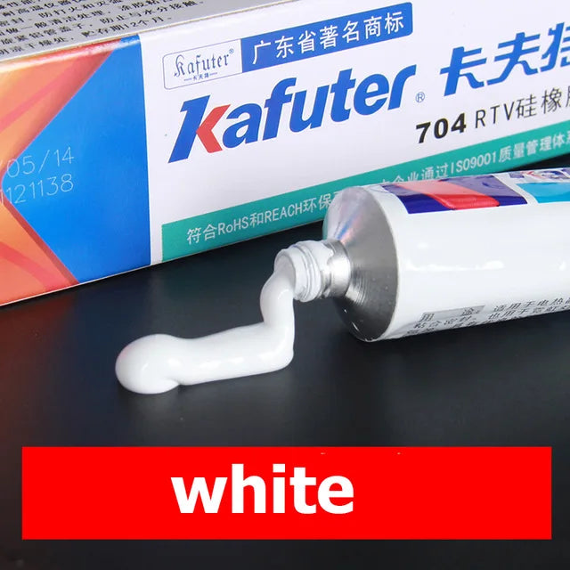 Kafuter K-704 705 704B RTV Silicone Rubber Electronic Glue Sealant White balck Transparent Silicone Organosilicon Adhesive Glue