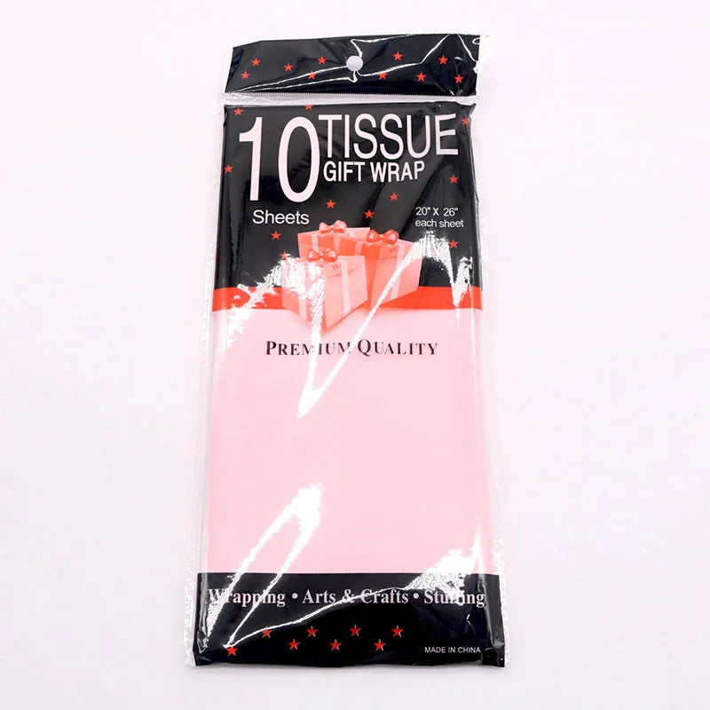10sheets/pack Clothing Flower Packaging Paper Wine Florist Supplies Wrapping Tissue Craft Single Color Bouquet Gift DIY Handmade