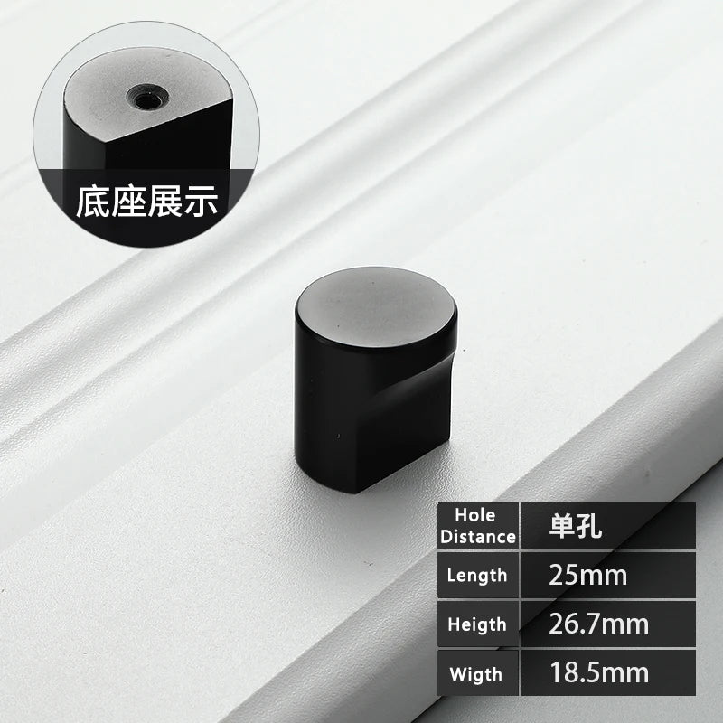 WV Kitchen Dressers Round Single Hole Brown Wardrobe Cupboard Drawer Handles Solid Knobs Hardware Furniture Handles Pulls Knobs