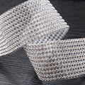 10rows Clear Crystal AB Rhinestone Trim Gold Crystal Hotfix Tape Glass Ribbon Rhinestone Decoration Iron on Garment Accessories