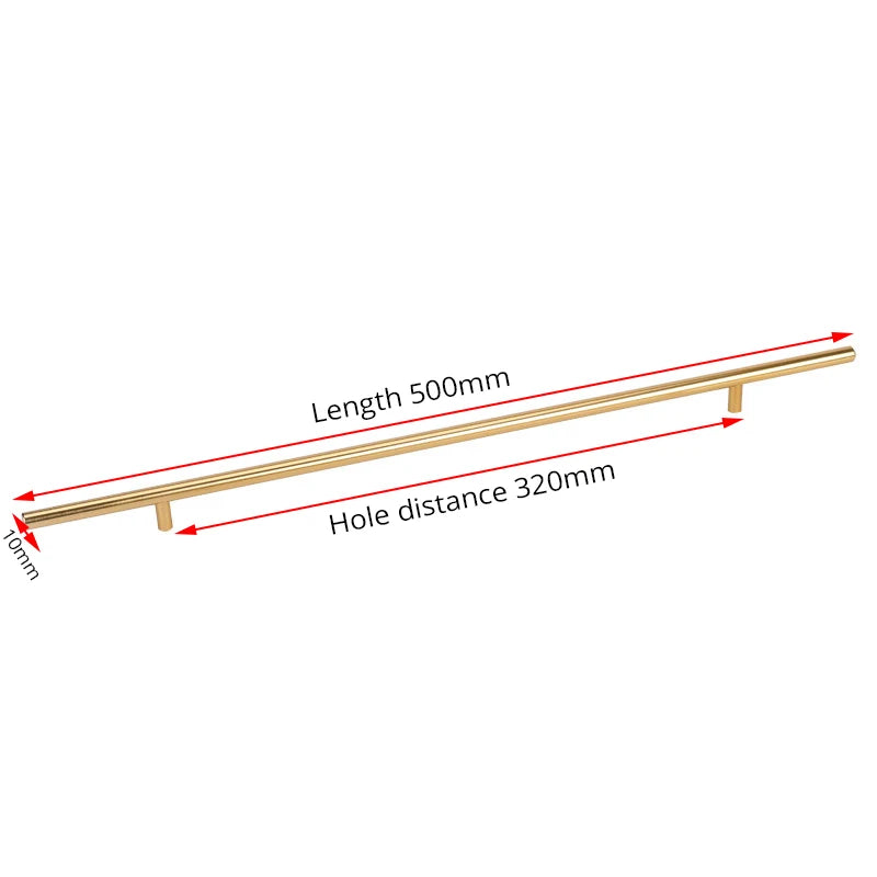 Black Golden Cupboard Handle Brushed Stainless Steel Kitchen Cabinet Door Knob Furniture Drawer Pull  Hardware Pulls  Bar Handle