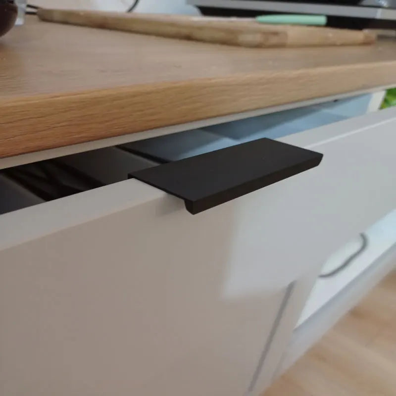 Cabinet Pulls Drawer Knobs  Black Silver Orange Gold Hidden  Handles Stainless Steel  Kitchen Cupboard Furniture Hardware