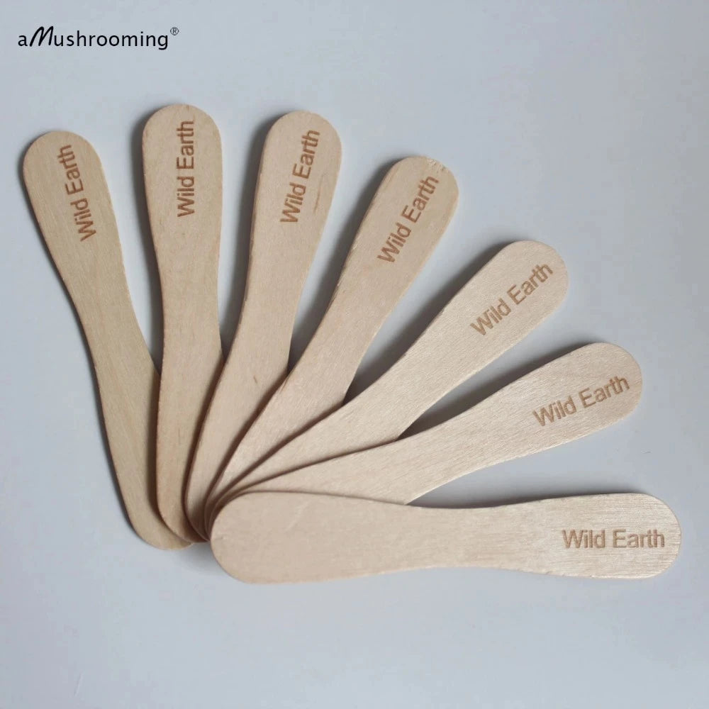 100pcs Personalized Wooden Flat Popsicle Sticks 3.5" Bow Tie Birthday Bridal Shower Craft Buffet Table Ice Cream Shoppe Grade A