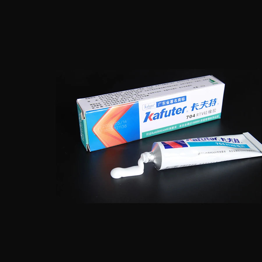 Kafuter 45g Silicone Industrial Adhesive K-704 705 704B RTV Silicone Rubber White balck Transparent Glue