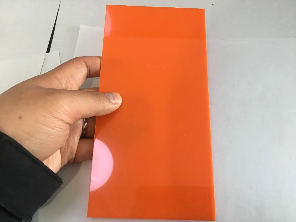 J582 9Colors 10*20*0.23cm Colorful Opacitas Acrylic Plate Perspex Sheet Plastic Board DIY Model