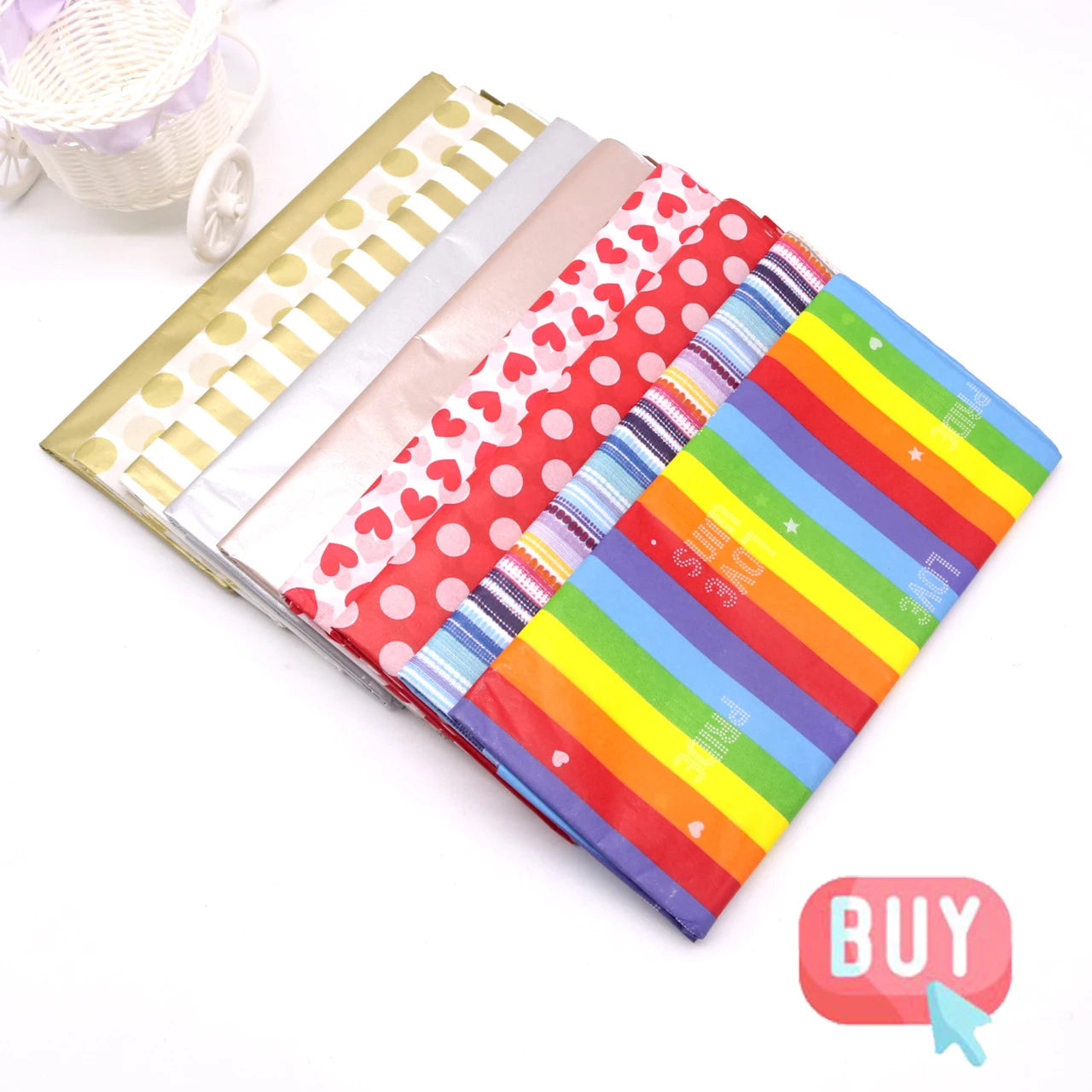 10sheets/pack Clothing Flower Packaging Paper Wine Florist Supplies Wrapping Tissue Craft Single Color Bouquet Gift DIY Handmade