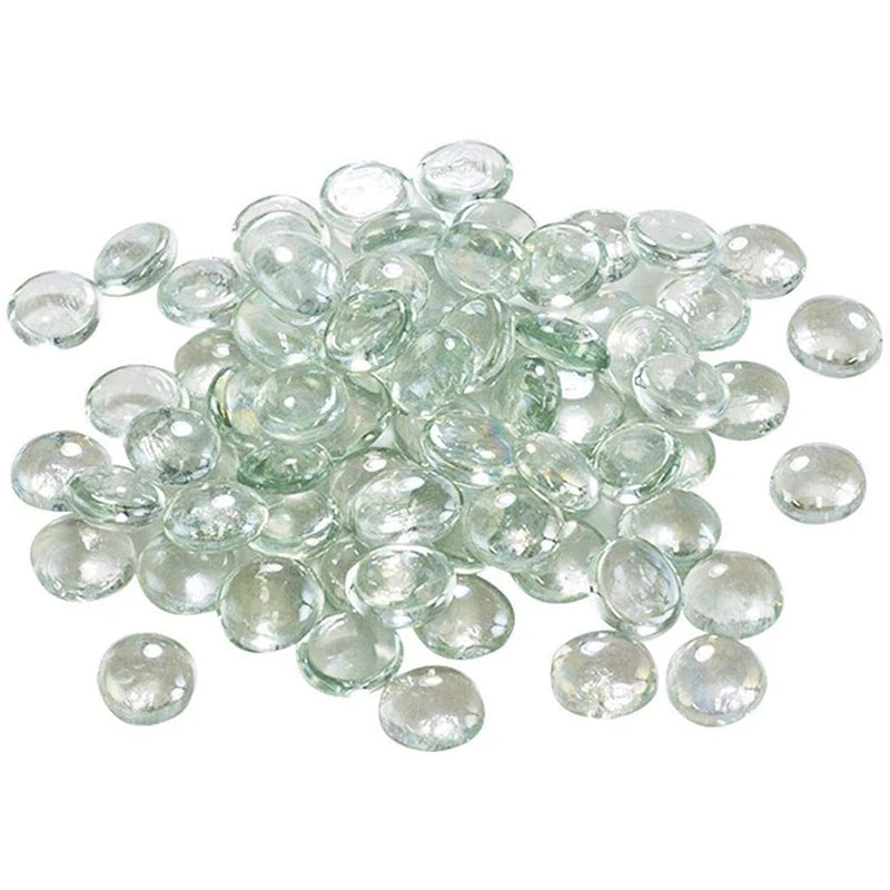 Glass Stone amber Clear Marbles Pebbles for Vases Bowl Filler Gems Decorative Centerpieces Florist Supplies Iridescent Decor