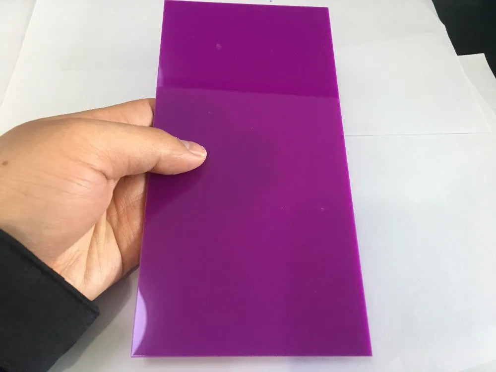 J582 9Colors 10*20*0.23cm Colorful Opacitas Acrylic Plate Perspex Sheet Plastic Board DIY Model