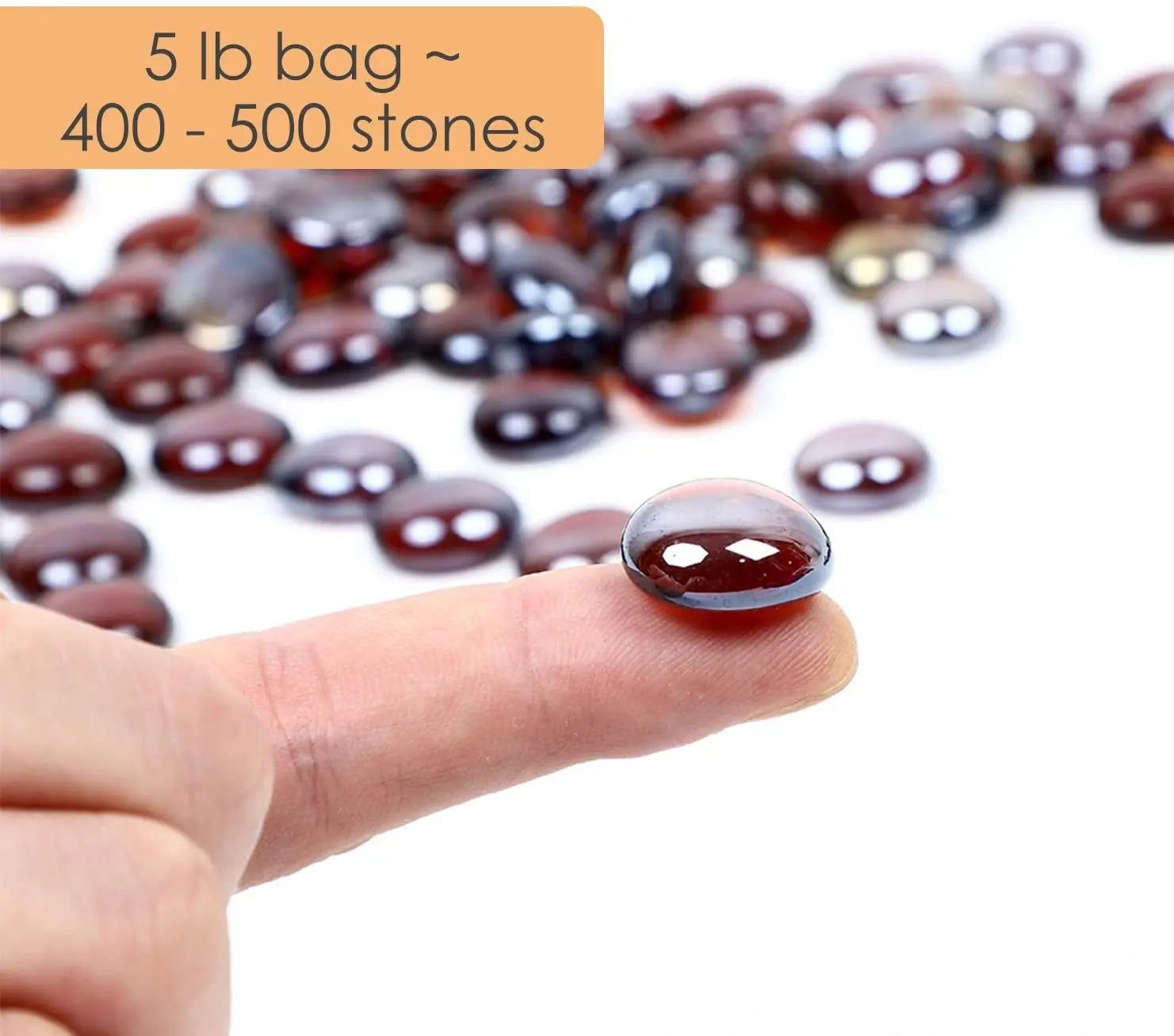 Glass Stone amber Clear Marbles Pebbles for Vases Bowl Filler Gems Decorative Centerpieces Florist Supplies Iridescent Decor