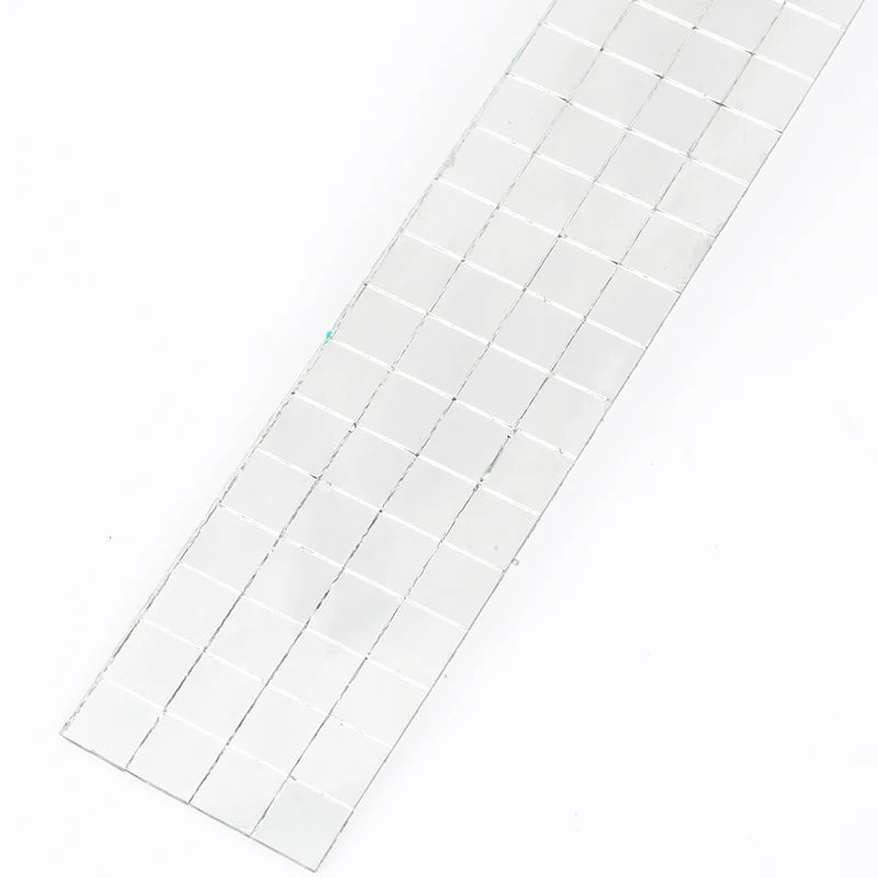 10x10mm Grid 1meter Self-Adhesive Square Glass Mosaic Tiles Sliver Mirrors Mosaic Sheets For DIY Handade Crafts Wall Sticker