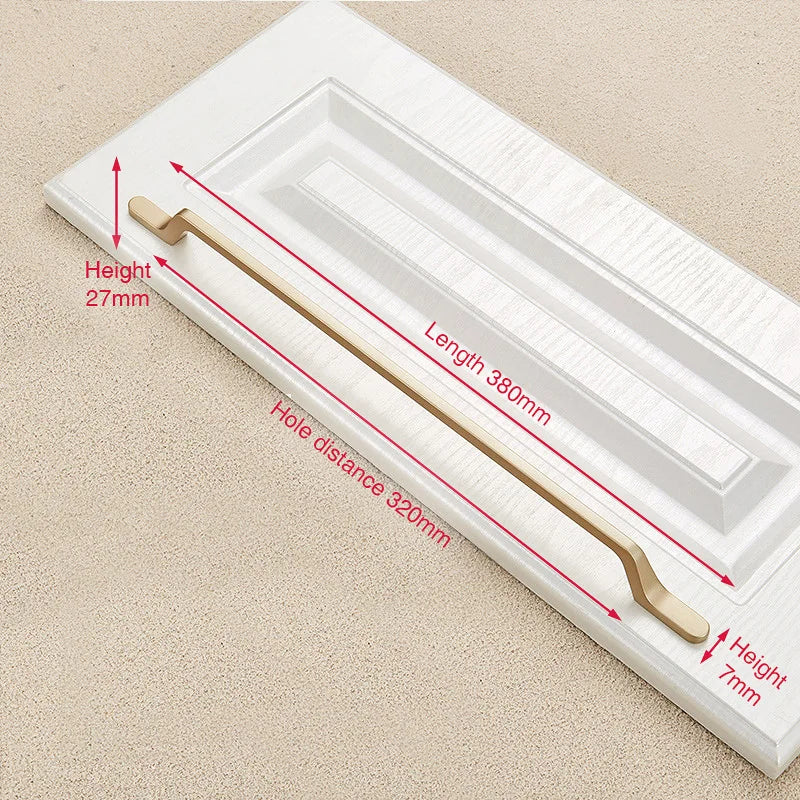 NAIERDI Solid Zinc Alloy Gold Cabinet Handles for Furniture Drawer Knobs Cabinet Pulls Decorative Home Decor Hardware