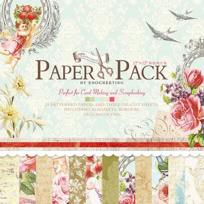 ENO 12 inch retro paper bag for scrapbooking and card making creative metal scrapbook decoration paper crafts