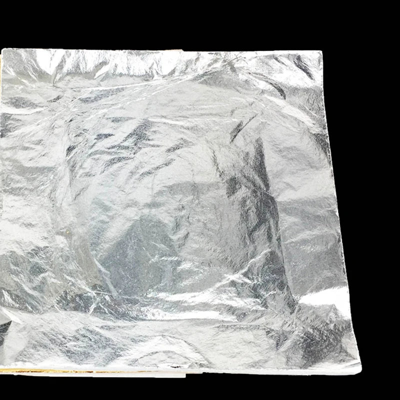 Imitation Silver Leaf Gilding Aluminum foil Sheets - 1000 sheets Art Craft Design Paper Silver foil leaves for Gilding