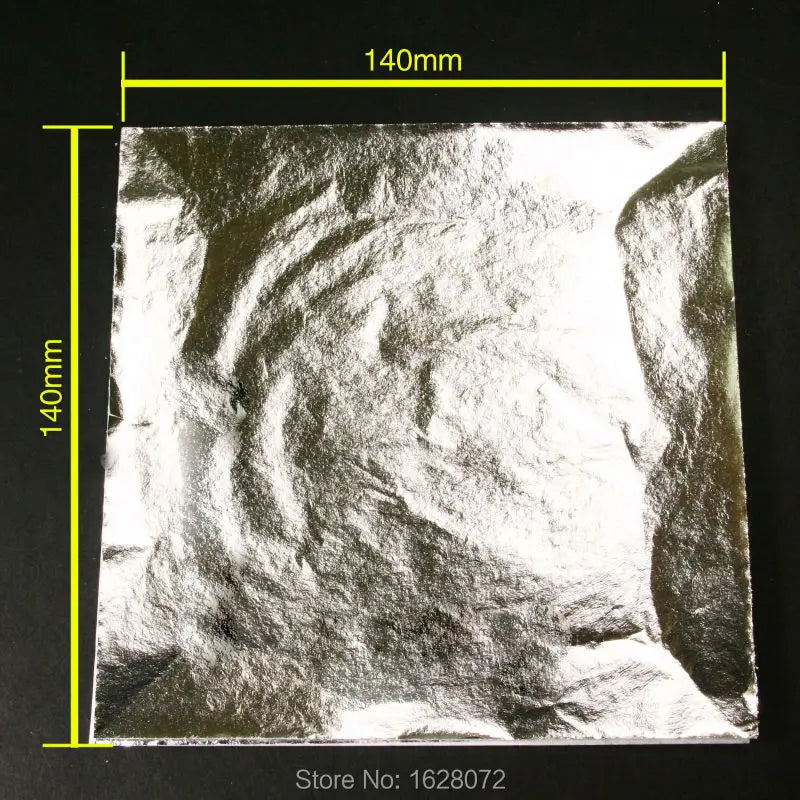 Imitation Silver Leaf Gilding Aluminum foil Sheets - 1000 sheets Art Craft Design Paper Silver foil leaves for Gilding