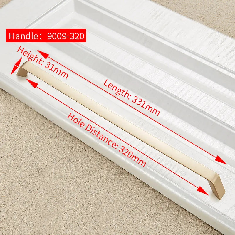 NAIERDI Solid Zinc Alloy Gold Cabinet Handles for Furniture Drawer Knobs Cabinet Pulls Decorative Home Decor Hardware