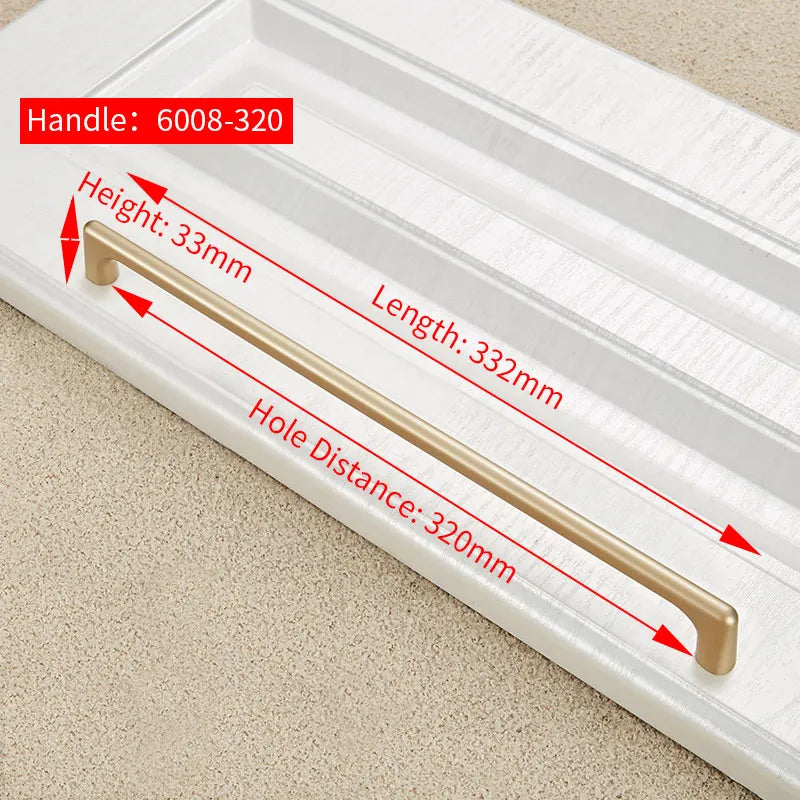 NAIERDI Solid Zinc Alloy Gold Cabinet Handles for Furniture Drawer Knobs Cabinet Pulls Decorative Home Decor Hardware