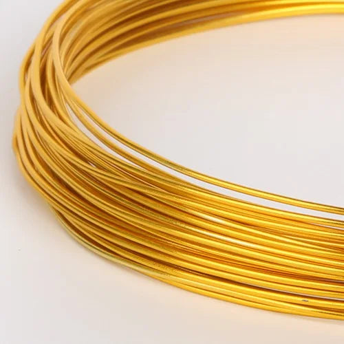 1mm (18 Gauge) 10M Anadized Aluminum Craft Floristry Wire Round Metallic Beading Wire for DIY Handmade Jewelry Makings