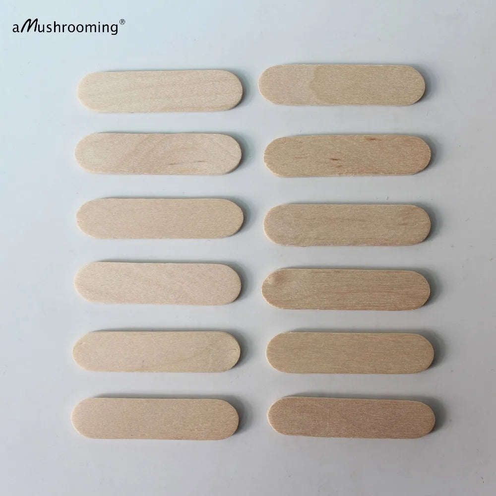 300 Plain Wooden Ice Cream Pudding Sticks 1.6 Inches Small Lollipop Sticks Cake Dessert Taster Spoons Pop Lolly Sticks