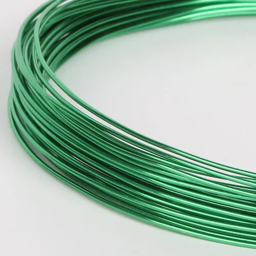 1mm (18 Gauge) 10M Anadized Aluminum Craft Floristry Wire Round Metallic Beading Wire for DIY Handmade Jewelry Makings