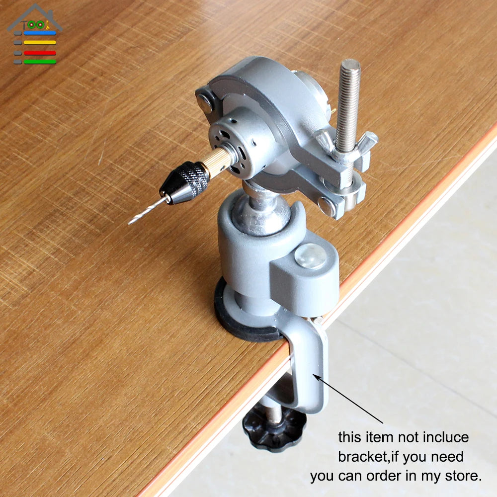 Mini DIY DC 12V Motor Hand  Electric Drill +0.5-3.2mm Keyless Chuck 10pc Twist Bits for PCB Wood Plastic Cardboard Hole Saw