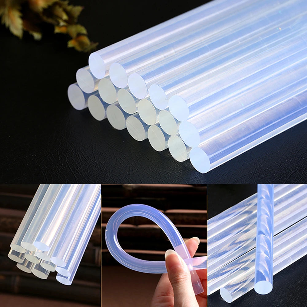 Glue Sticks 7mm 11mm 300mm 10Pcs/Lot Clear for Hot Melt Glue Gun Home DIY Industrial Manufacture Electric Glue Gun Craft