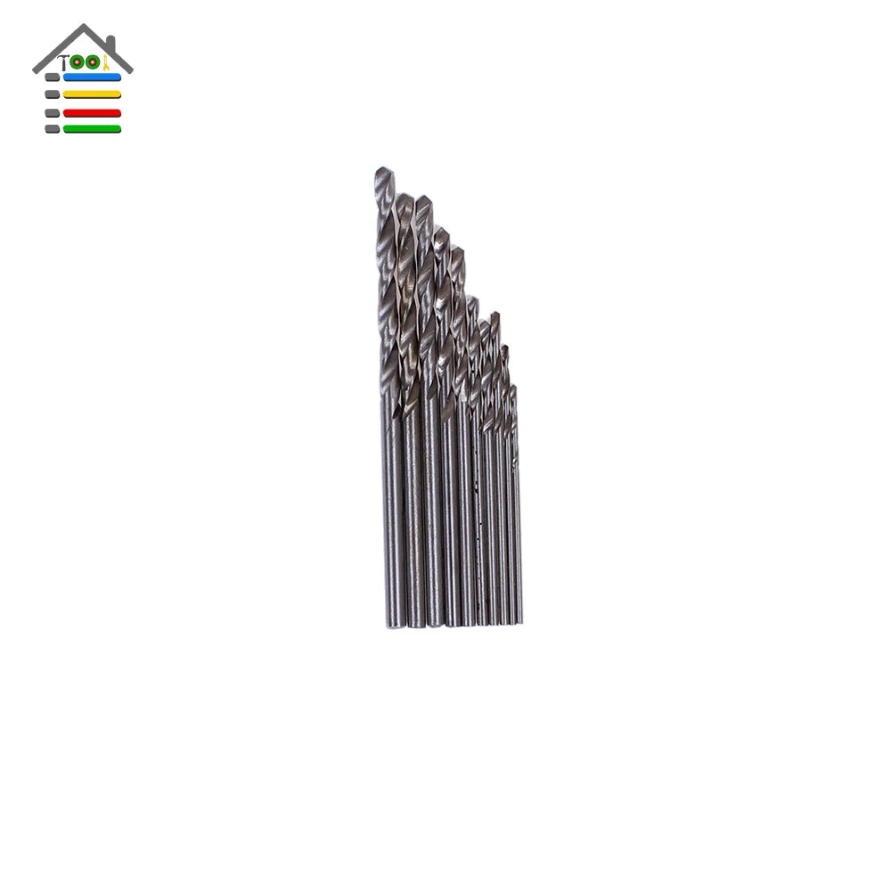 Mini DIY DC 12V Motor Hand  Electric Drill +0.5-3.2mm Keyless Chuck 10pc Twist Bits for PCB Wood Plastic Cardboard Hole Saw