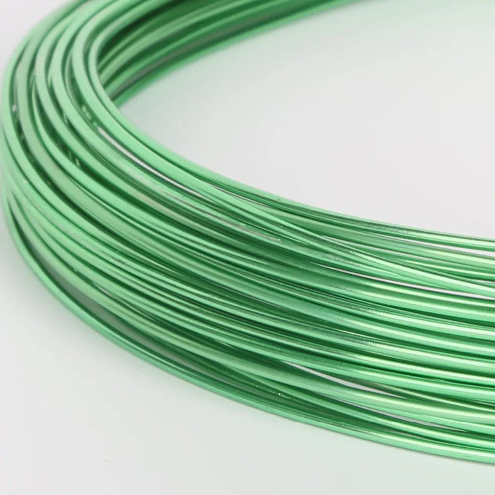 1mm (18 Gauge) 10M Anadized Aluminum Craft Floristry Wire Round Metallic Beading Wire for DIY Handmade Jewelry Makings