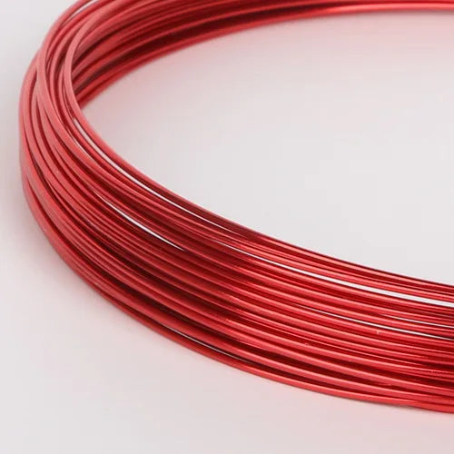 1mm (18 Gauge) 10M Anadized Aluminum Craft Floristry Wire Round Metallic Beading Wire for DIY Handmade Jewelry Makings