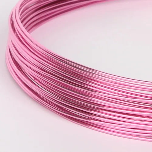 1mm (18 Gauge) 10M Anadized Aluminum Craft Floristry Wire Round Metallic Beading Wire for DIY Handmade Jewelry Makings