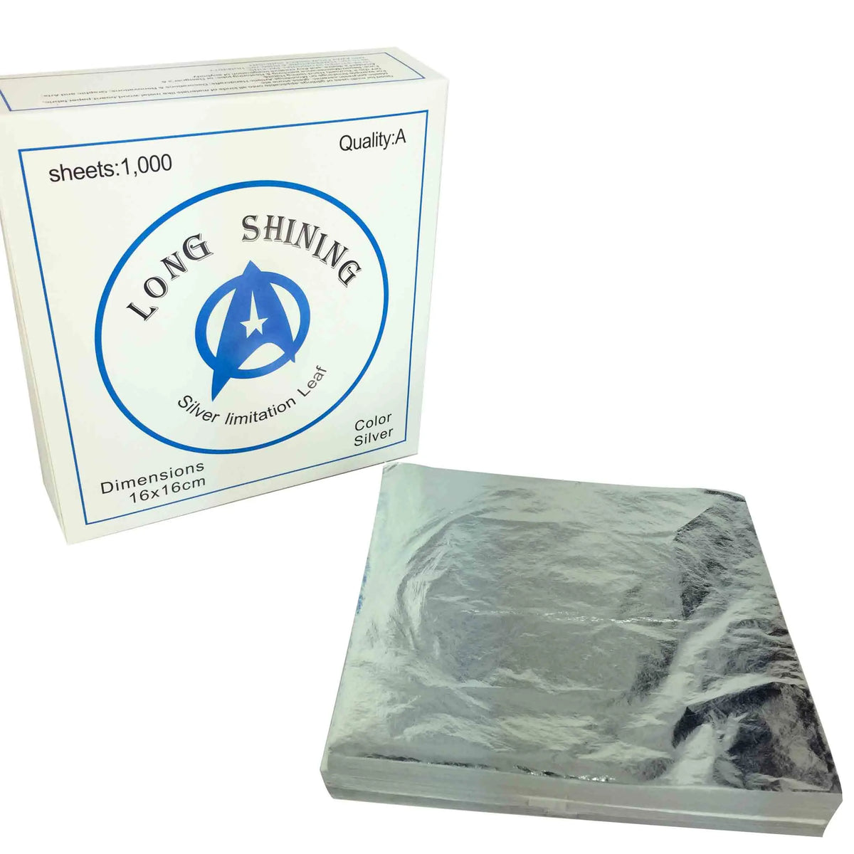 Imitation Silver Leaf Gilding Aluminum foil Sheets - 1000 sheets Art Craft Design Paper Silver foil leaves for Gilding
