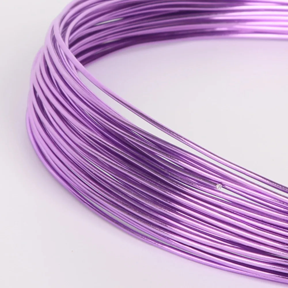 1mm (18 Gauge) 10M Anadized Aluminum Craft Floristry Wire Round Metallic Beading Wire for DIY Handmade Jewelry Makings