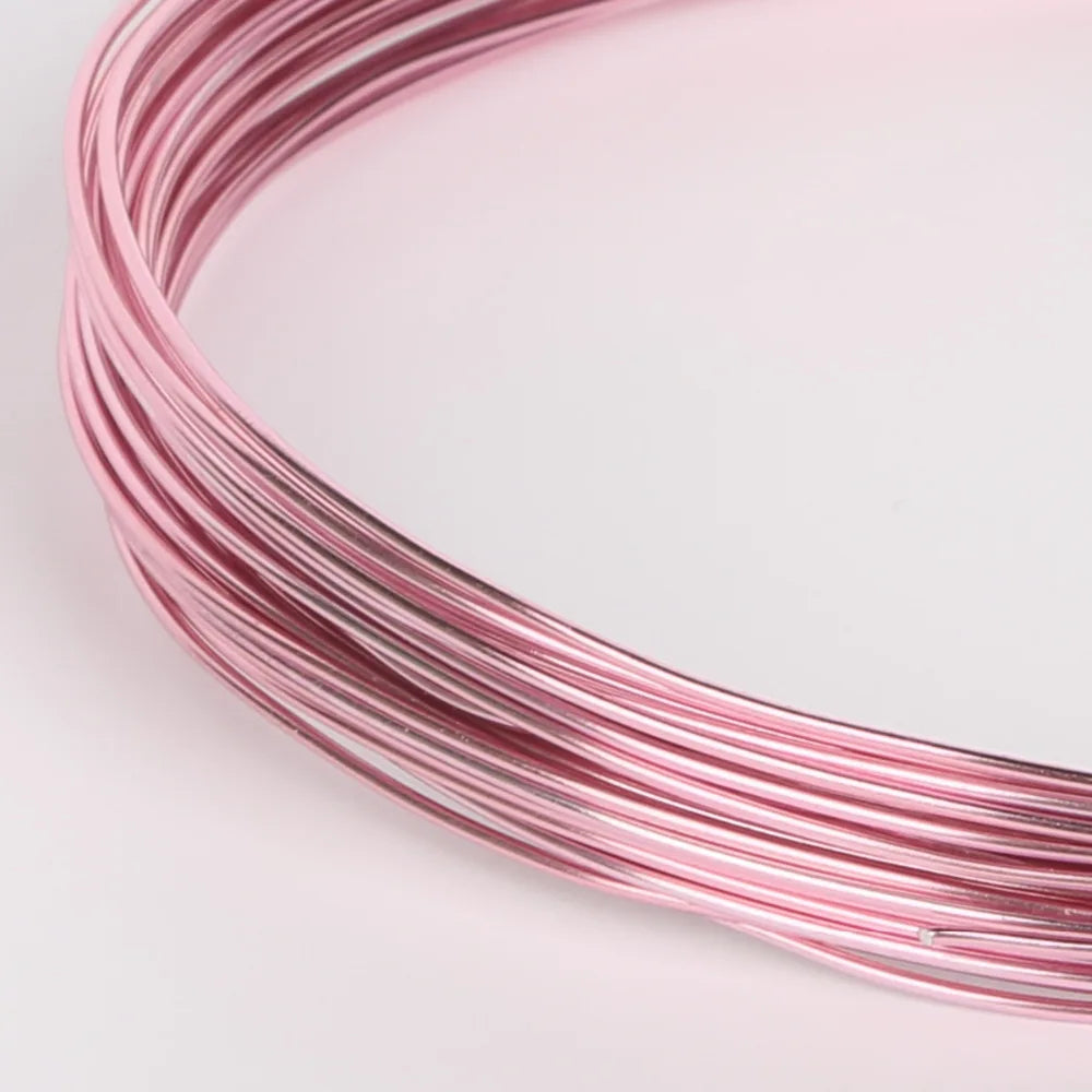 1mm (18 Gauge) 10M Anadized Aluminum Craft Floristry Wire Round Metallic Beading Wire for DIY Handmade Jewelry Makings
