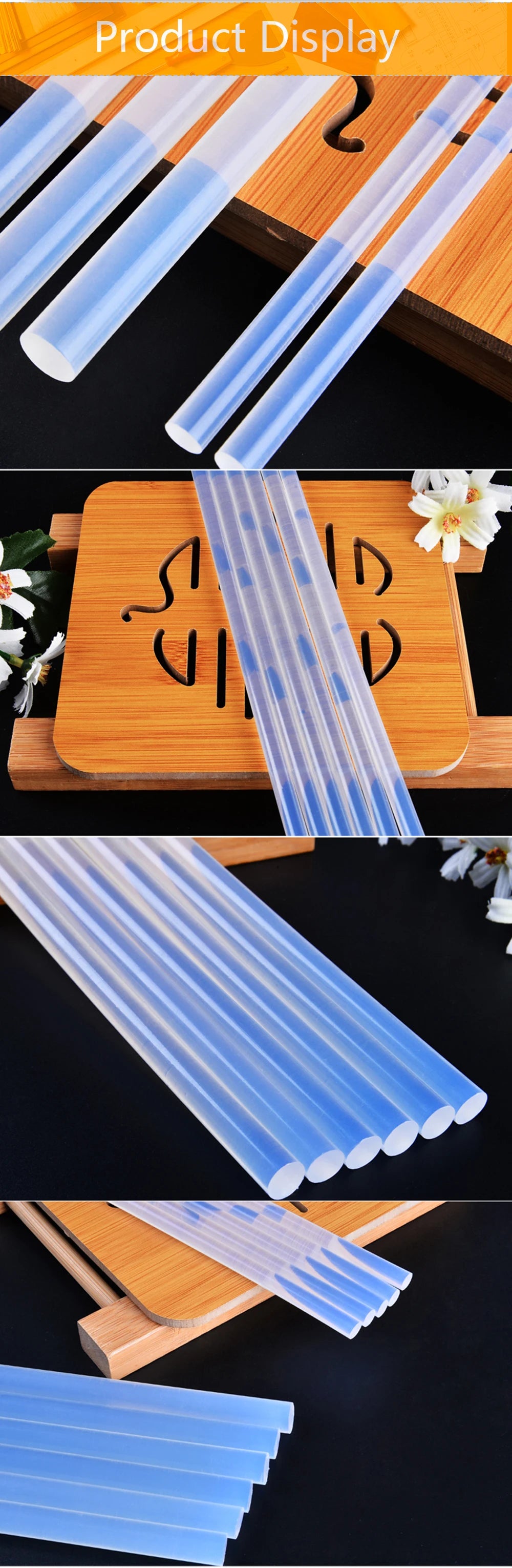 Glue Sticks 7mm 11mm 300mm 10Pcs/Lot Clear for Hot Melt Glue Gun Home DIY Industrial Manufacture Electric Glue Gun Craft